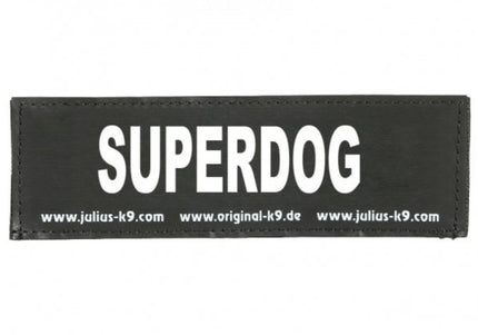 Julius-K9 Superdog Patch Set – Durable Velcro Accessory, 2 Pieces for Julius Harnesses