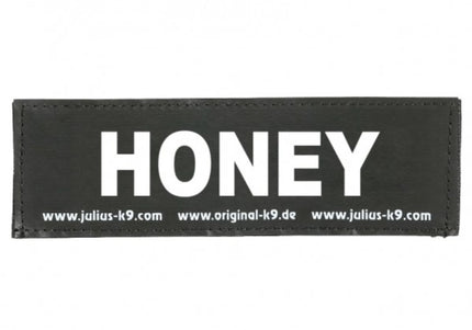 Julius-K9 Honey Patch XXXS – Customizable Harness Patch, 2x8cm, Durable Embroidered Design