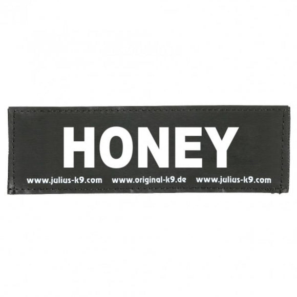 Julius-K9 Honey Patch XXXS – Customizable Harness Patch, 2x8cm, Durable Embroidered Design