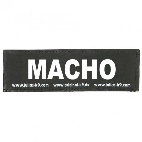 Julius-K9 Macho Patch XXXS – Custom Label Accessory, 2x8cm Size for Suspenders