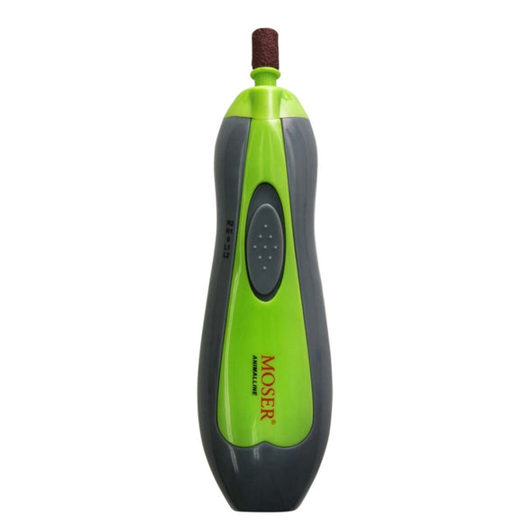 Moser Cordless Nail Grinder – Battery-Powered Dual Rotation Grooming Tool, Ergonomic Design