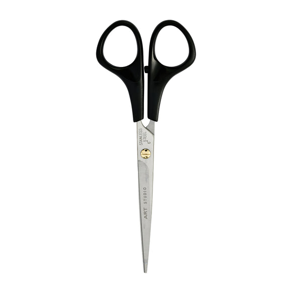 Artero Art Studio Straight Grooming Scissors – 7" Micro-Grind Blade with Ergonomic Plastic Handle