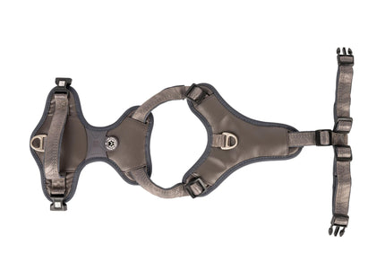 Max&Molly Matrix 2.0 Sport Harness Stone – Adjustable Gray Dog Harness with QR Tag, Large