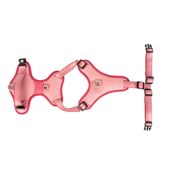 Max&Molly Matrix 2.0 Sport Harness – Adjustable QR ID Dog Harness, Pastel Pink, Small