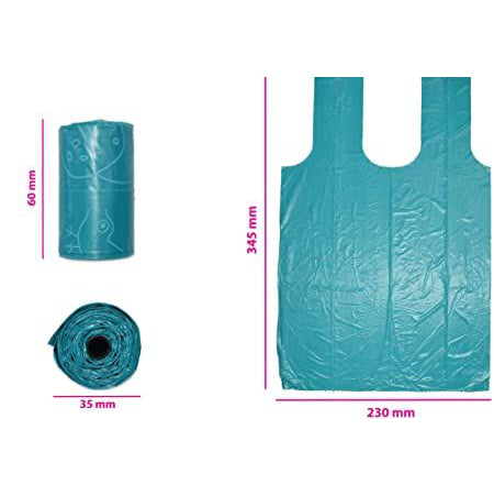 KONG HandiPOD Pick Up Bag Refills – Degradable Dog Waste Bags, 4 Rolls of 15 Pieces