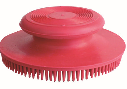 Show Tech Rubber Round Grooming Brush – Gentle Hair Collection, Easy-Grip Design