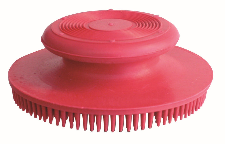 Show Tech Rubber Round Grooming Brush – Gentle Hair Collection, Easy-Grip Design