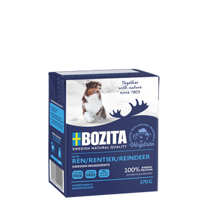 Bozita Reindeer Wet Dog Food 370g – Grain-Free Nordic Recipe, High Protein Content