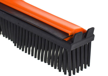 V7 Rubber Grooming Broom – Telescopic Pole, Innovative Red Design, Efficient Hair Removal