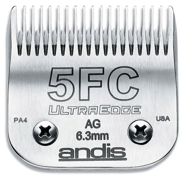 Andis UltraEdge No. 5FC Clipper Blade – 6.3mm Stainless Steel, Durable Precision Cutting