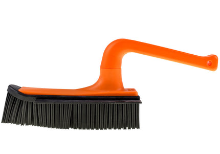 V7 Hand-Held Rubber Brush and Dustpan – Innovative Red Cleaning Duo, Ergonomic Design