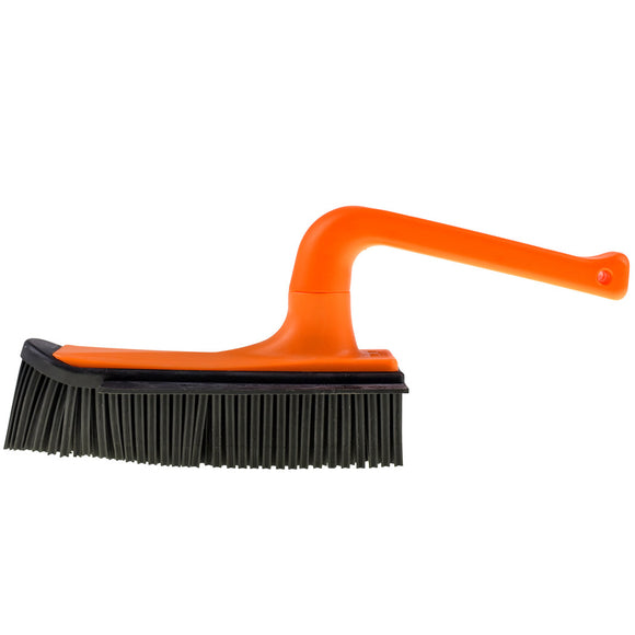 V7 Hand-Held Rubber Brush and Dustpan – Innovative Red Cleaning Duo, Ergonomic Design