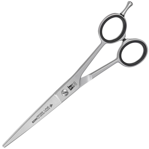 Witte Rose Line 6" Straight Grooming Scissors – Micro-Bevel Edge, Precision Cutting