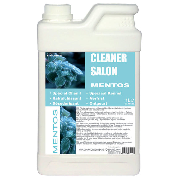 Diamex Cleaner Salon Mentos – Universal Cleaning Agent, Mint Aroma, Removes Odors, 1L Bottle