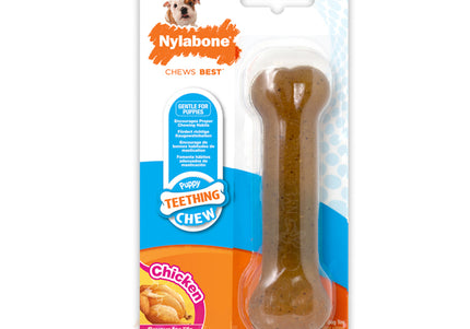 Nylabone Puppy Chicken Bone – XL Safe Chew Toy with Chicken Scent, Durable Design