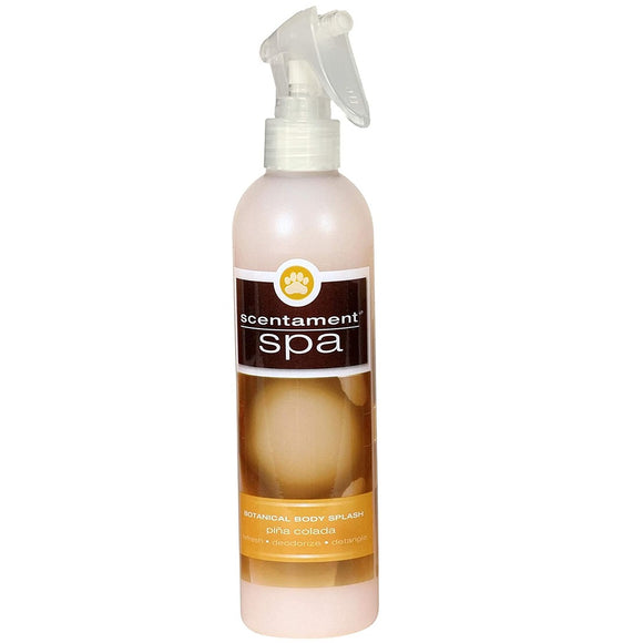 Best Shot Scentament Spa Pina Colada Spray 236ml – Antistatic Conditioning Mist with Exotic Fruit Fragrance, Eases Combing