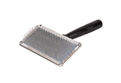 Yento Show Coat Slicker Brush Medium – Soft Large Paddle, Gentle Detangling Design