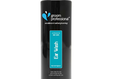 Groom Professional Ear Wash – Gentle Liquid Cleanser, 1L Bottle, Fast-Acting Formula