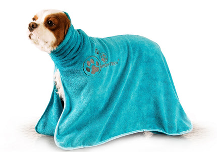 Show-Tech Dry Dude Quick-Drying Microfiber Bathrobe Towel, Turquoise, Size M/L