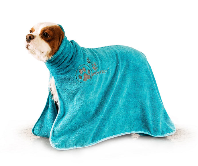 Show-Tech Dry Dude Quick-Drying Microfiber Bathrobe Towel, Turquoise, Size M/L