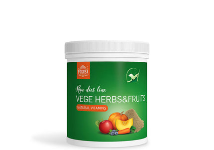 Pokusa RawDietLine Vege Herbs & Fruits Powder – Vitamin-Rich Herbal and Vegetable Blend, 200g