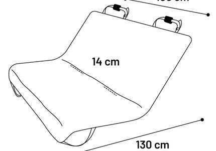 Flamingo MacBlack Waterproof Car Mat 130x109cm – Durable Protective Vehicle Cover