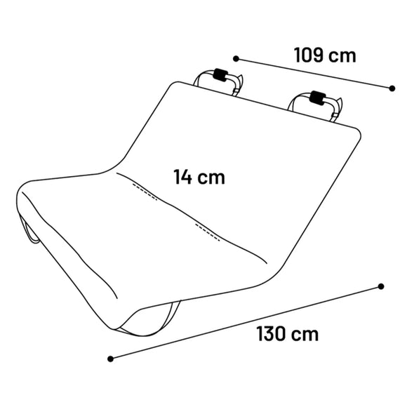 Flamingo MacBlack Waterproof Car Mat 130x109cm – Durable Protective Vehicle Cover