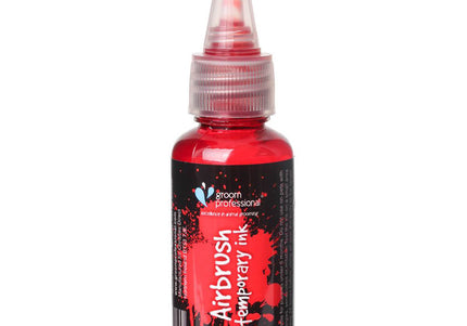 Groom Professional Airbrush Temporary Ink 30ml – Brown, Quick-Drying Color Formula