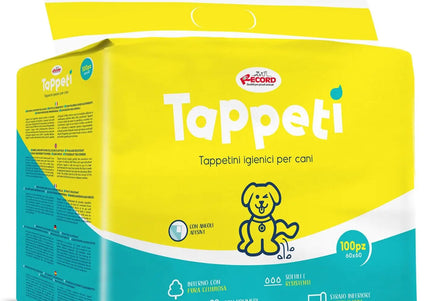 Record Tappeti 60x60cm Absorbent Pads – Extra-Large Leak-Proof Training Mats, 100 Pack