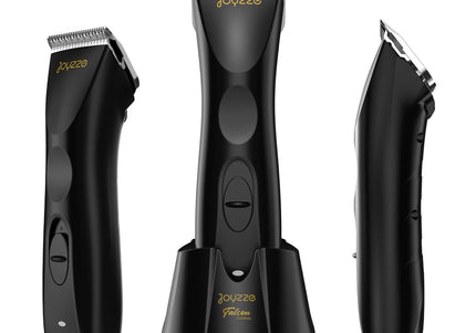 Joyzze Falcon Cordless Clipper – Quiet Two-Speed Grooming Tool with No. 10 Blade, Black