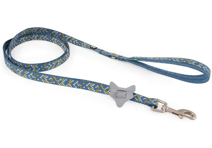 Hurtta Razzle Dazzle Standard Leash 180cm x 15mm – Soft Padded Handle, Light Green