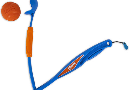 Chuckit! Fetch & Fold Ball Launcher – Foldable Design with Ball Included, Lightweight and Portable