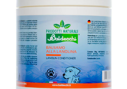 Baldecchi Lanolin Conditioner – Concentrated Regenerating Formula for Damaged and Dull Coats, 1L