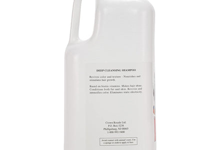 Crown Royale Deep Cleansing Shampoo – Revitalizing Formula, 3.8L, Intense Coat Renewal
