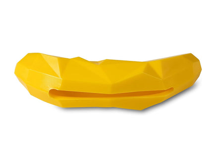 Nuzzle Puzzle Puppy Banana Treat Toy – Bouncing Floating Chew, 14cm, Banana Shape