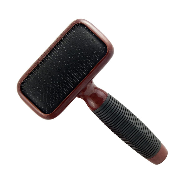 Kenchii Slicker Brush – Elegant Maple Wood Grooming Brush, Large Size, Ergonomic Design