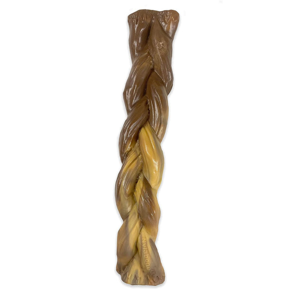 Nylabone Extreme Bully Stick Braided L – Durable Beef-Flavored Braid-Shaped Chew Toy