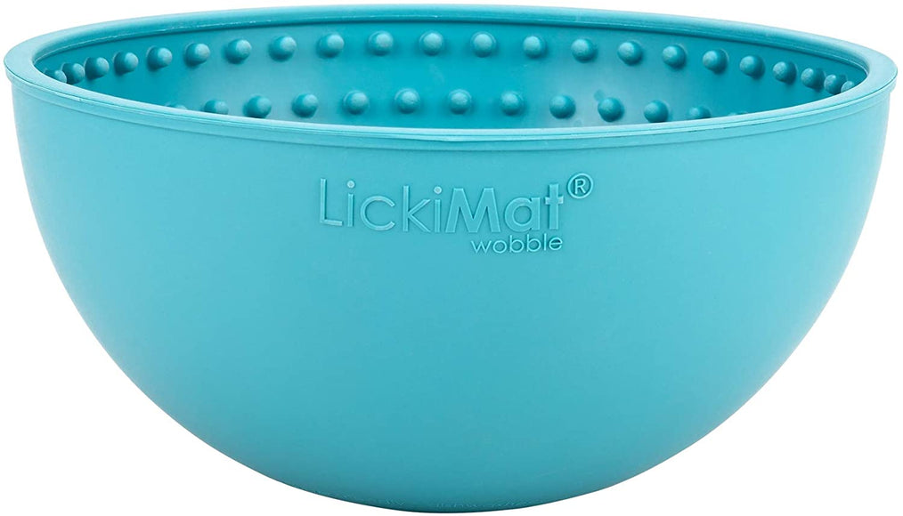 Lickimat Wobble Licking Bowl – Purple Textured Slow-Feed Design, Promotes Calm and Healthy Eating