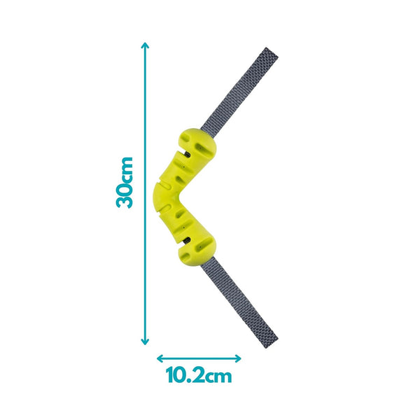 Nuzzle Puzzle Fling N Forage Dart 30cm Rubber Toy – Handles, Treat Dispensing, Interactive Play