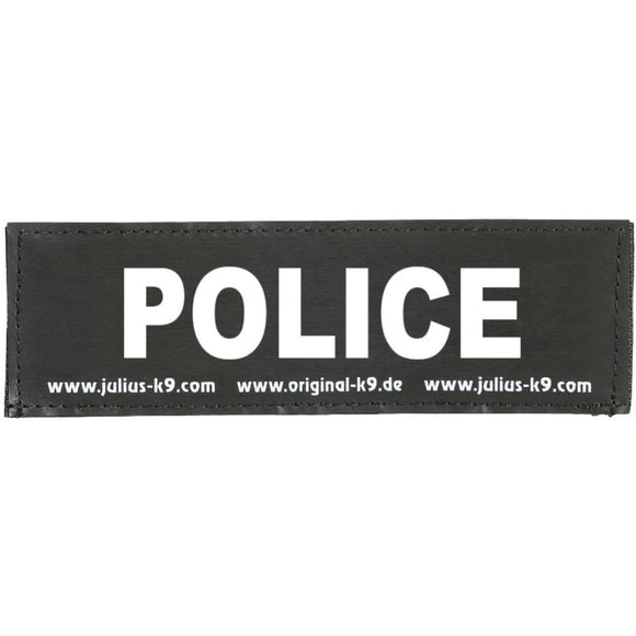 Julius K9 Police Patch Set – Large Velcro Attachment, 2 Pieces, Custom Fit for Harnesses