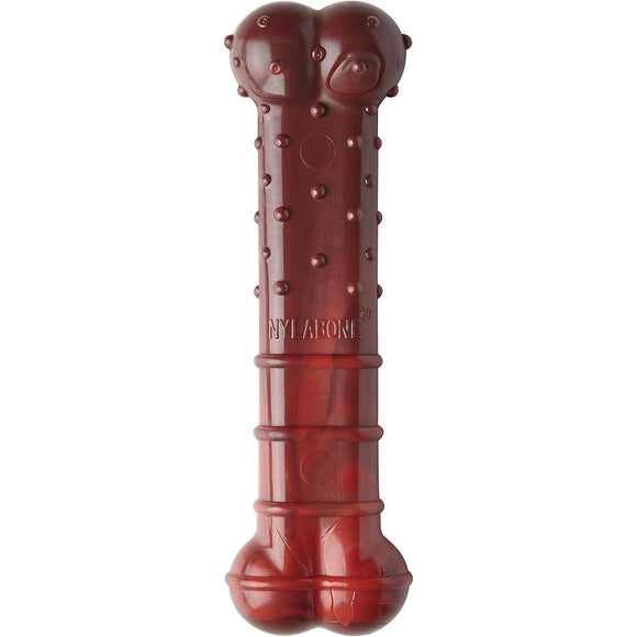 Nylabone Extreme Textured Beef Jerky Bone – Large Durable Dental Chew, Dried Beef Flavor