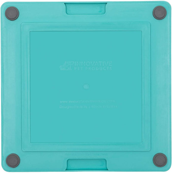 LickiMat Tuff Buddy Hard Licking Mat – Durable Cross Pattern Design, Red Color