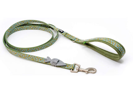 Hurtta Razzle Dazzle Standard Leash 180cm x 15mm – Soft Padded Handle, Light Green