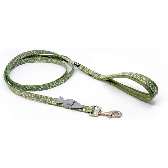 Hurtta Razzle Dazzle Standard Leash 180cm x 15mm – Soft Padded Handle, Light Green