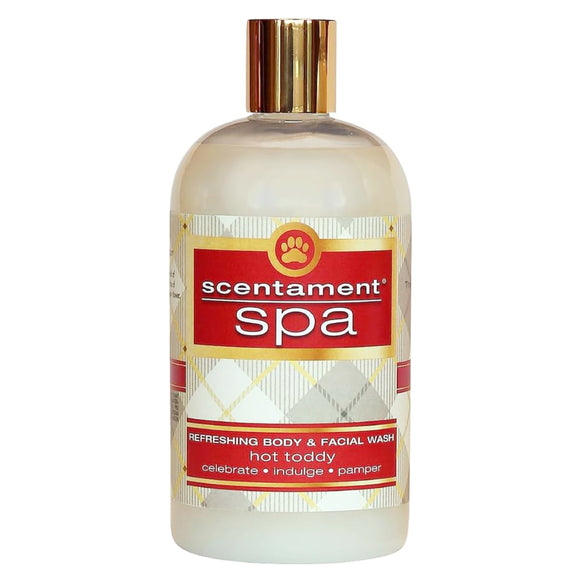 Best Shot Spa Hot Toddy Facial & Body Wash – Concentrated Relaxing Cleanser with Cinnamon and Rum Aroma, 473ml