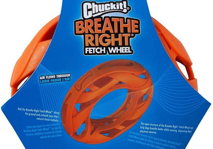 Chuckit! Breathe Right Fetch Wheel – Openwork Dog Ring, Lightweight and Durable Design