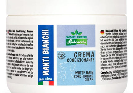 Baldecchi White Hair Conditioning Cream – Concentrated Mask with Lanolin and Proteins, 250ml