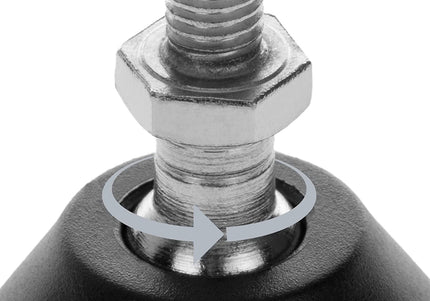 Blovi Adjustable Rubber Table Feet – Stable Rubber Base, Height Customization for Stationary Tables