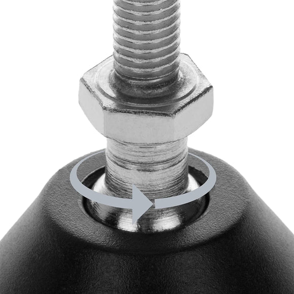 Blovi Adjustable Rubber Table Feet – Stable Rubber Base, Height Customization for Stationary Tables