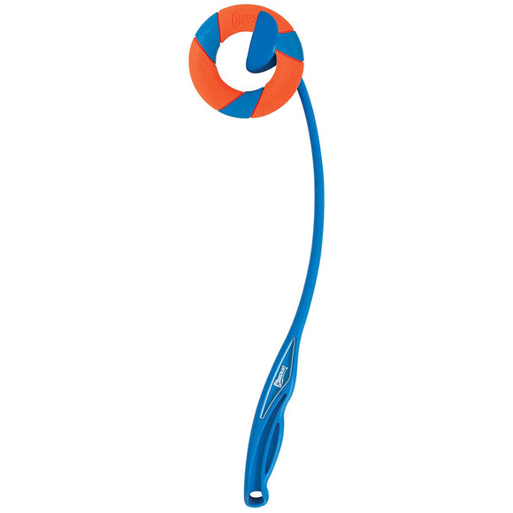 Chuckit! Ringchaser Dog Ring Launcher – Durable Interactive Fetch Toy with Ergonomic Grip